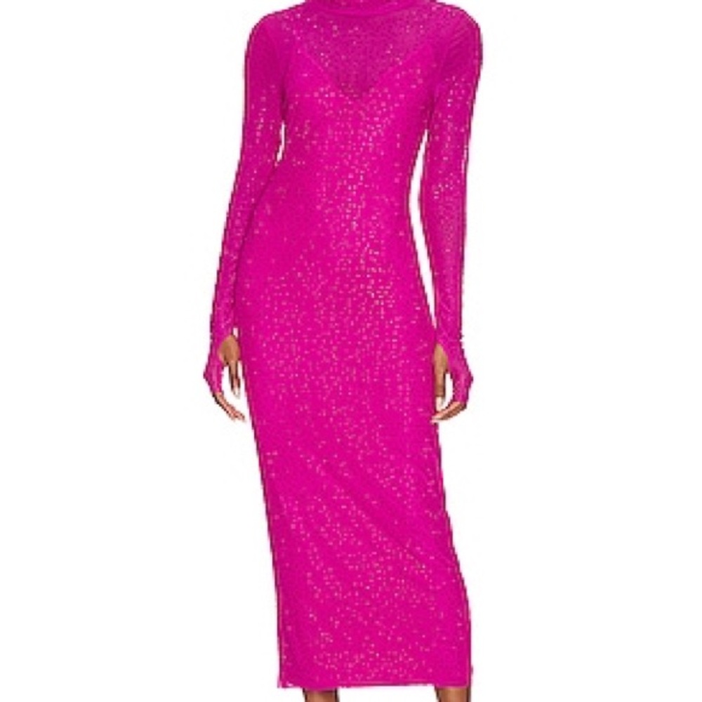 Elegant Zara Fuscia Sweater Dress